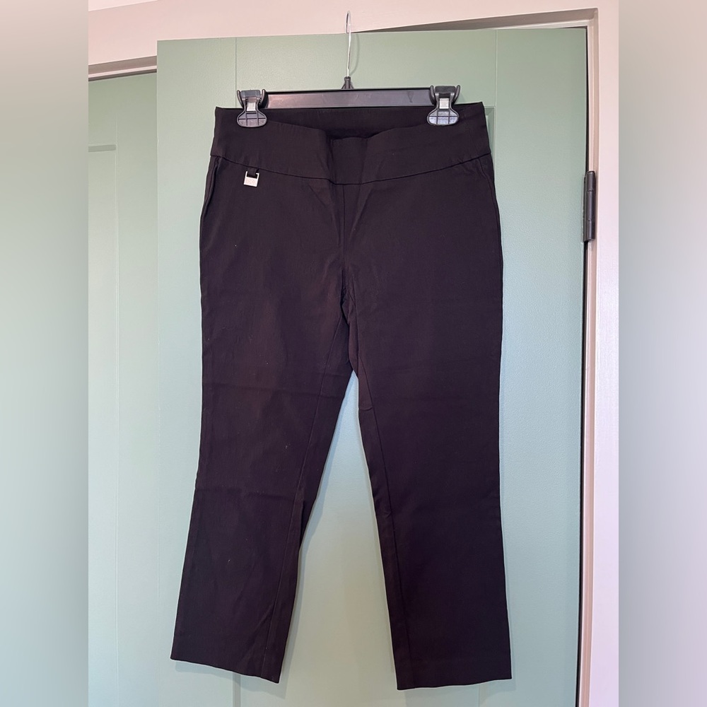 Rafaella Comfort Capri Pants - Black